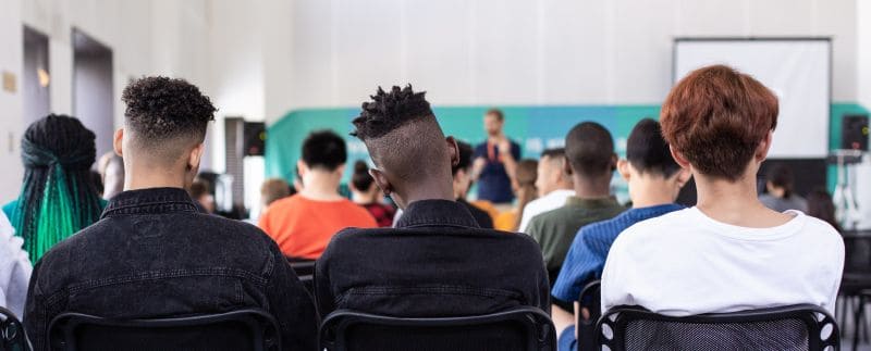 kids in a classroom